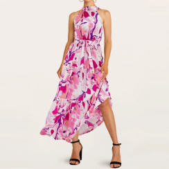 3 Pks Floral Print Casual Midi Sleeveless Dresses